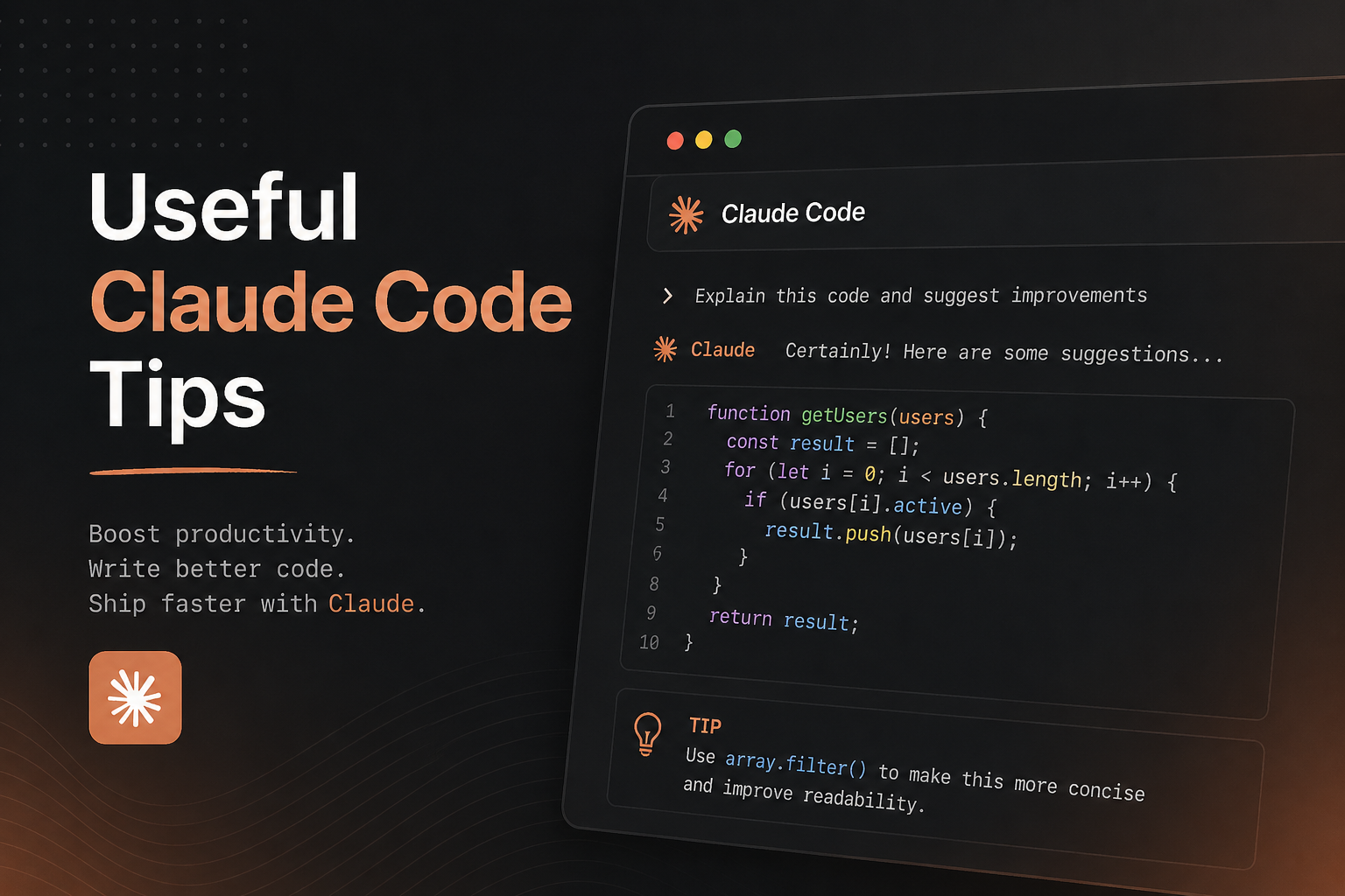 Some useful Claude Code tips